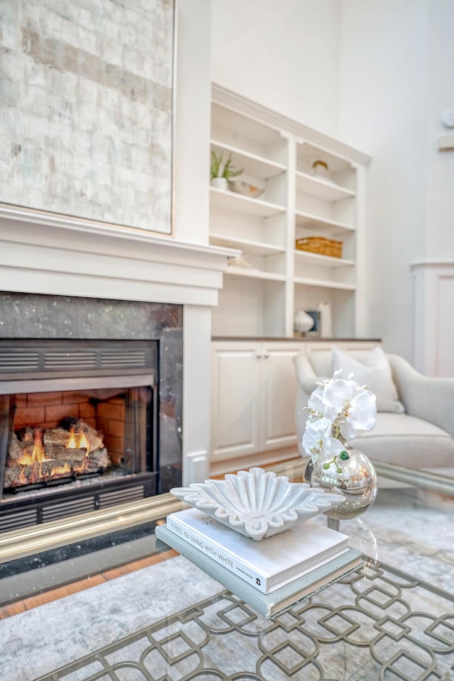 2701 Fountainhead Way, Mount Pleasant, SC 29466 - living area with a premium fireplace