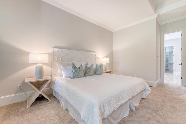 2701 Fountainhead Way, Mount Pleasant, SC 29466 - bedroom with carpet, ornamental molding, and baseboards