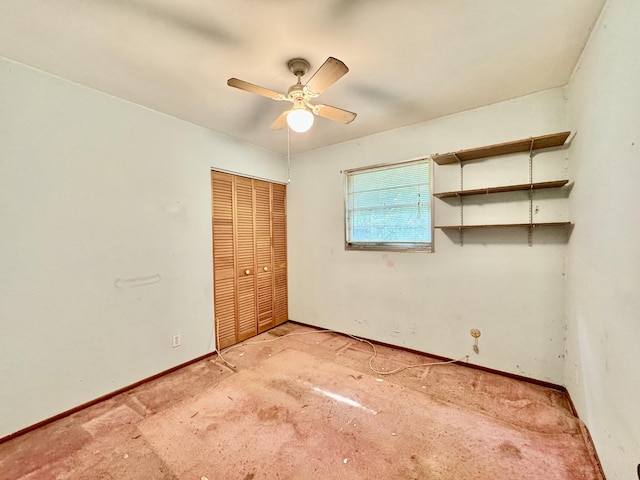 524 Kell Pl, Charleston, SC 29412 - unfurnished bedroom with a closet, baseboards, and ceiling fan