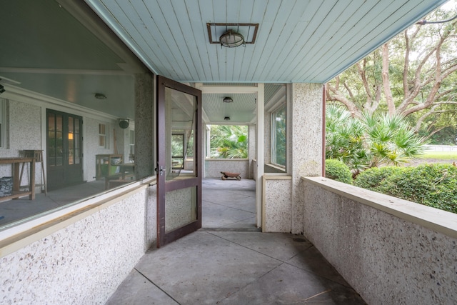 view of patio / terrace with a balcony