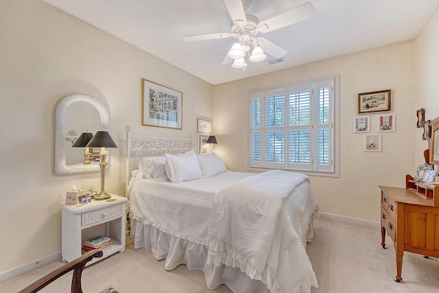 1308 Divot Ct, Mount Pleasant, SC 29466 - carpeted bedroom with baseboards and ceiling fan