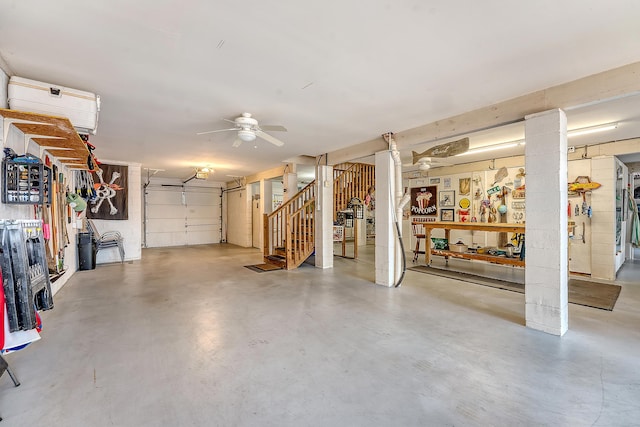 1308 Divot Ct, Mount Pleasant, SC 29466 - garage with ceiling fan