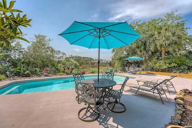 1308 Divot Ct, Mount Pleasant, SC 29466 - view of pool with a patio and view of scattered trees