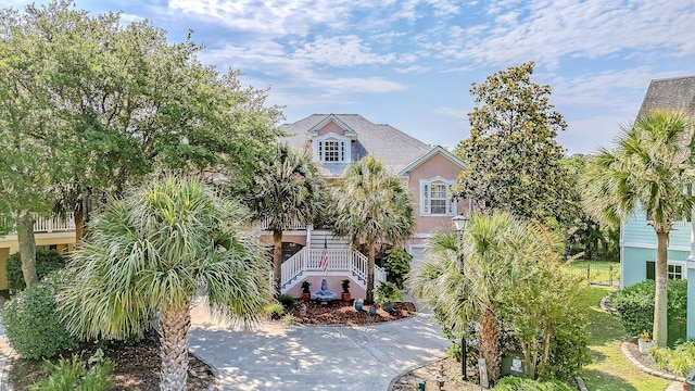 1308 Divot Ct, Mount Pleasant, SC 29466 - view of front of house featuring stairway