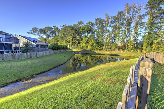 view of water feature