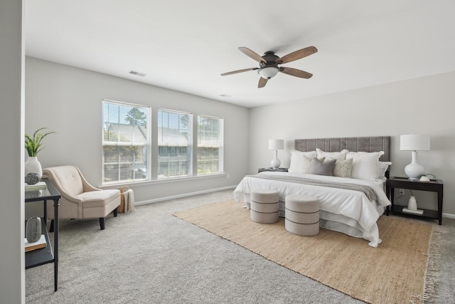 7511 Hawks Cir, Hanahan, SC 29410 - bedroom with carpet floors and a ceiling fan