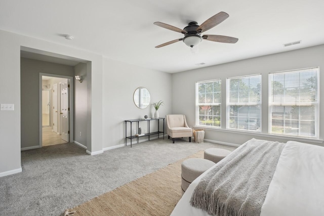7511 Hawks Cir, Hanahan, SC 29410 - bedroom featuring carpet floors and a ceiling fan