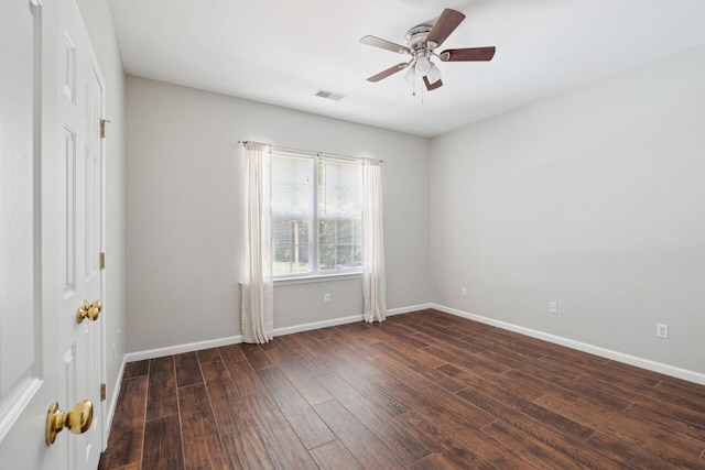 7511 Hawks Cir, Hanahan, SC 29410 - spare room featuring ceiling fan and wood finished floors