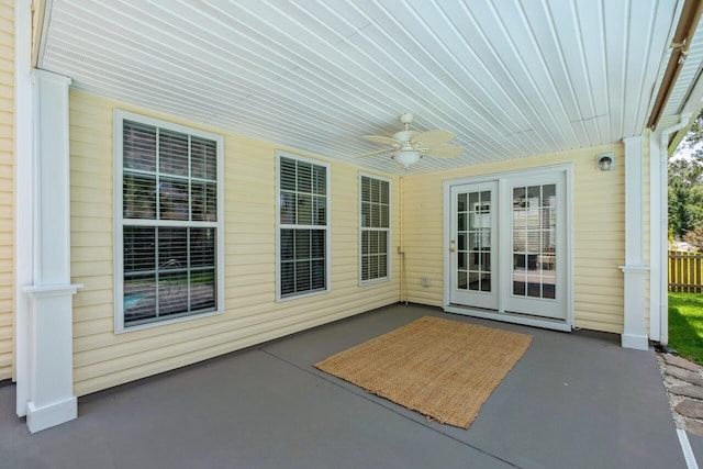 7511 Hawks Cir, Hanahan, SC 29410 - view of patio with ceiling fan