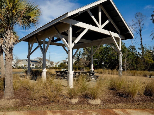 view of home's community with a gazebo