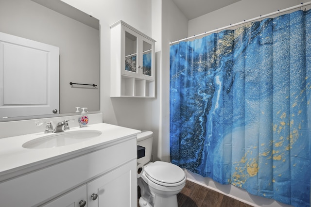 1032 Peridote Way, Ladson, SC 29456 - full bath featuring wood finished floors, vanity, and a shower with curtain