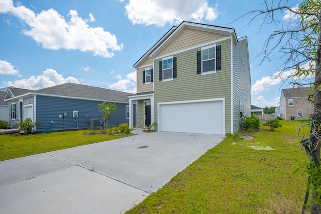 1032 Peridote Way, Ladson, SC 29456 - traditional home with an attached garage, concrete driveway, and a front yard