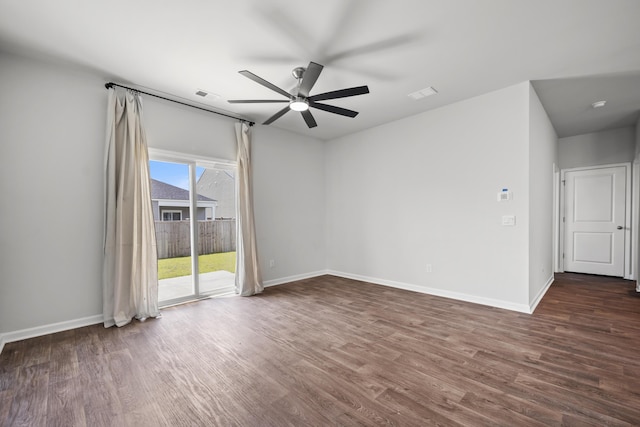 1032 Peridote Way, Ladson, SC 29456 - spare room with a ceiling fan and wood finished floors
