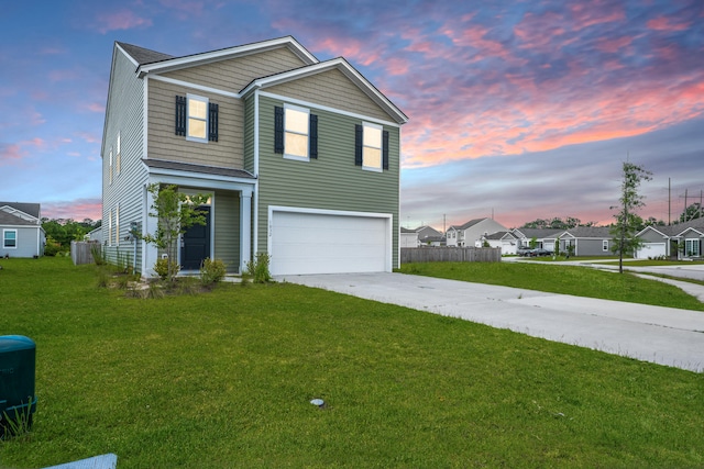 1032 Peridote Way, Ladson, SC 29456 - view of front of house with an attached garage, driveway, and a residential view