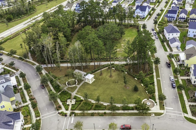 drone / aerial view featuring a residential view