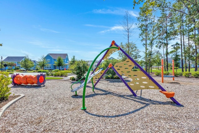 view of jungle gym