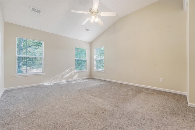 1308 Wild Olive Dr, Mount Pleasant, SC 29464 - carpeted spare room with a ceiling fan and high vaulted ceiling