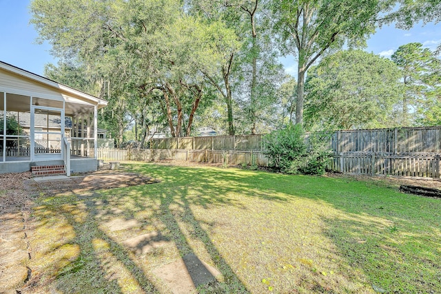 1308 Wild Olive Dr, Mount Pleasant, SC 29464 - fenced backyard featuring a sunroom