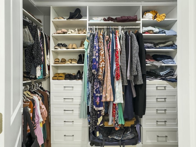 view of closet