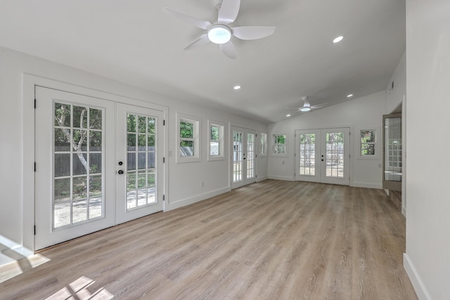 2534 Flamingo Dr, Charleston, SC 29414 - unfurnished sunroom featuring french doors and lofted ceiling