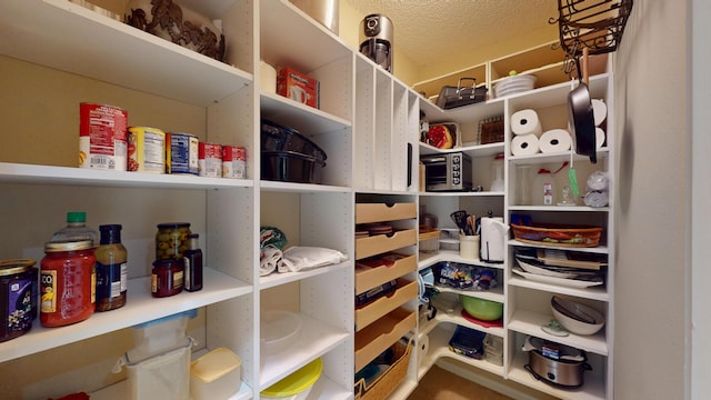 view of storage area