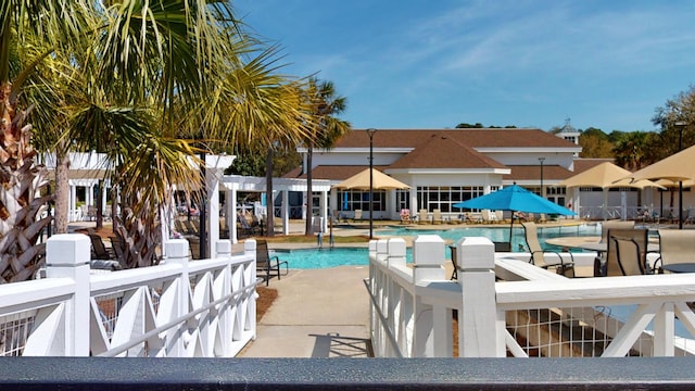 community pool featuring a patio
