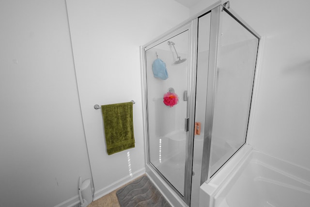 bathroom with walk in shower