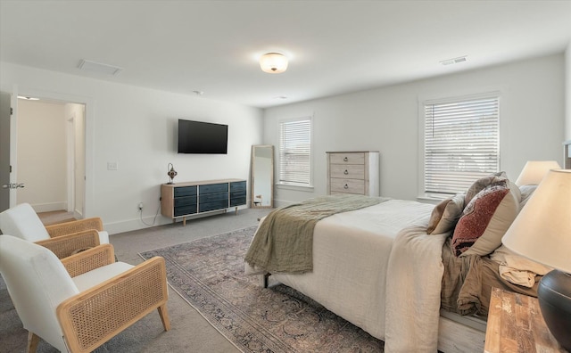 bedroom featuring carpet floors