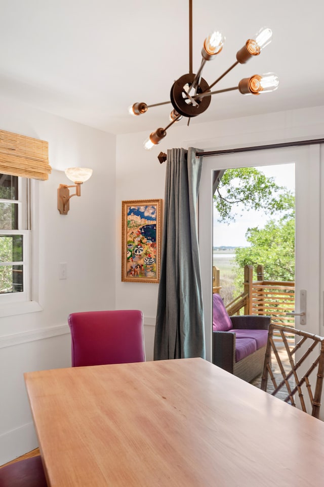 dining room featuring hardwood / wood-style floors