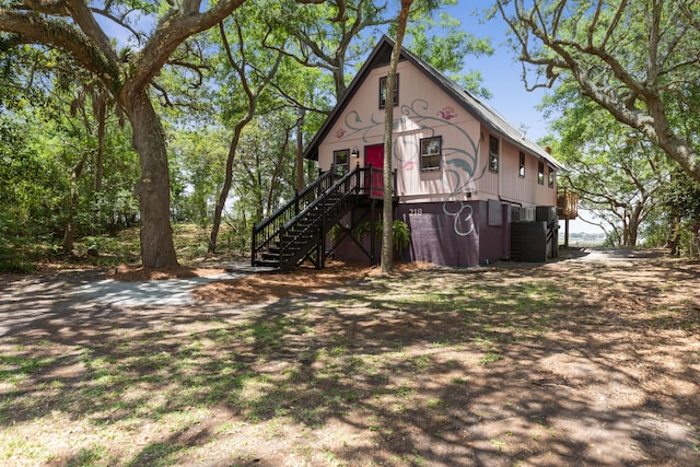 view of rear view of property