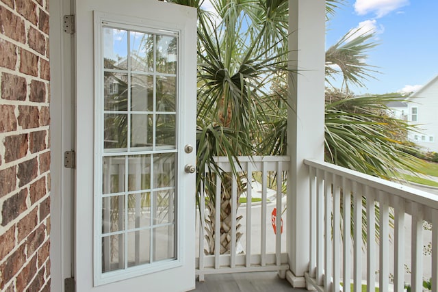 view of balcony