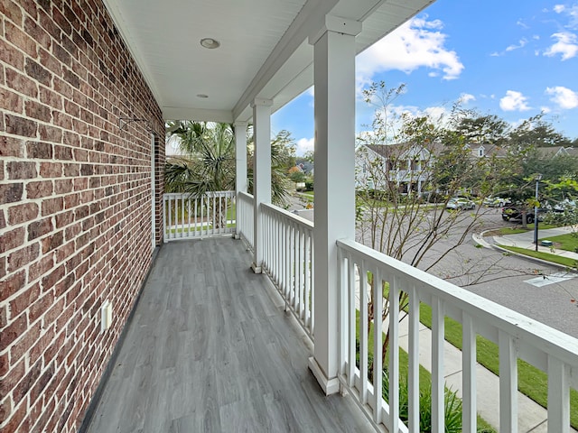 view of balcony