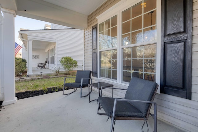 view of patio / terrace featuring covered porch