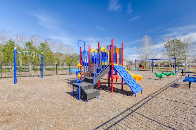 community playground featuring fence