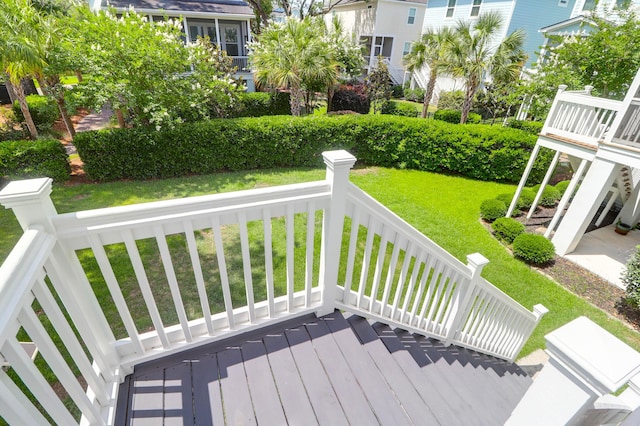 779 Forrest Dr, Charleston, SC 29492 - wooden deck featuring a yard