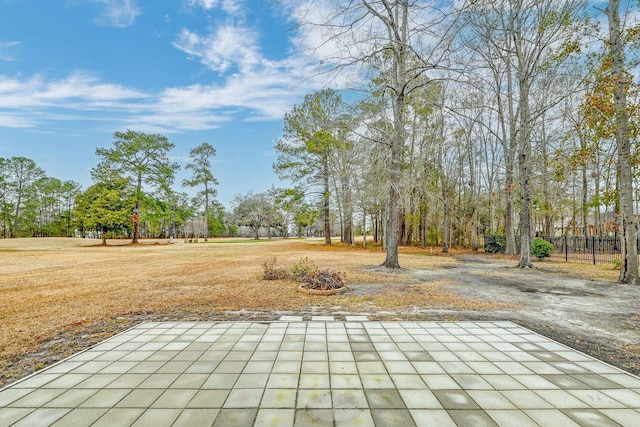 view of patio / terrace with fence