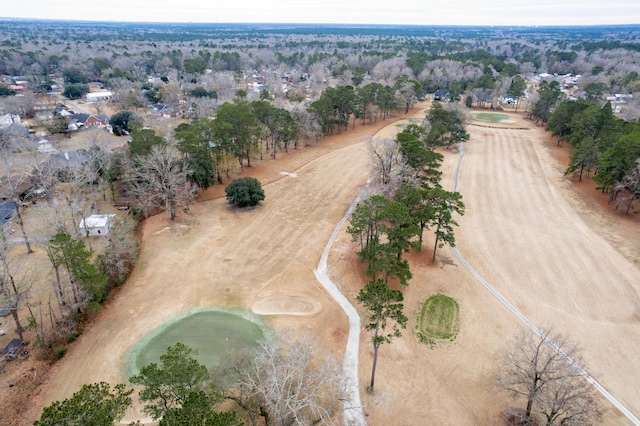 aerial view with a rural view