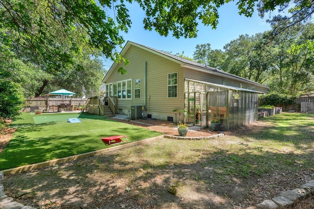 1227 Ocean View Rd, Charleston, SC 29412 - back of house with cooling unit and a deck