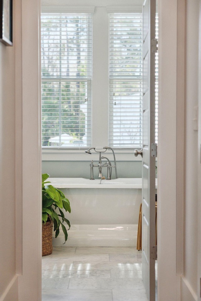 bathroom with a bathtub