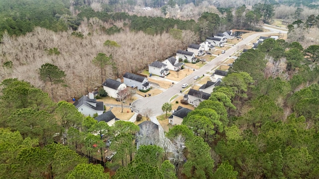 drone / aerial view with a residential view