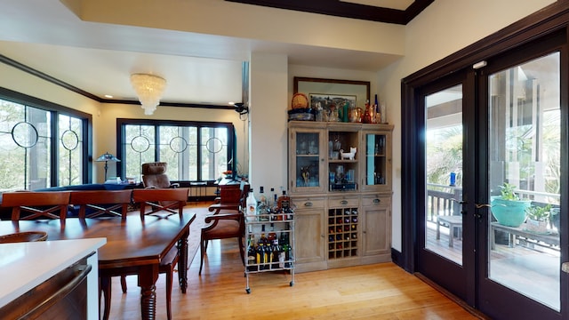 268 Little Oak Island Dr, Folly Beach, SC 29439 - dining area featuring plenty of natural light and light hardwood / wood-style flooring