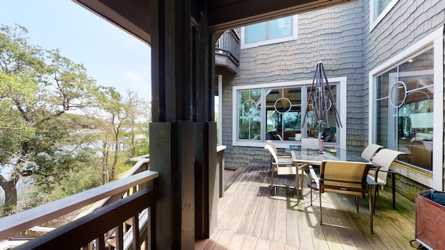 268 Little Oak Island Dr, Folly Beach, SC 29439 - view of wooden terrace