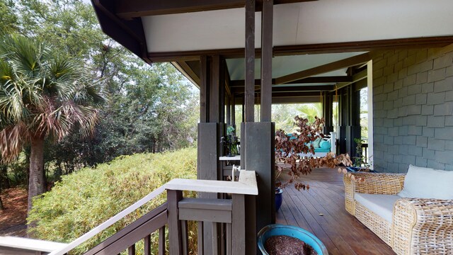 268 Little Oak Island Dr, Folly Beach, SC 29439 - view of wooden terrace
