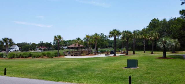 268 Little Oak Island Dr, Folly Beach, SC 29439 - view of property's community with a gazebo and a lawn
