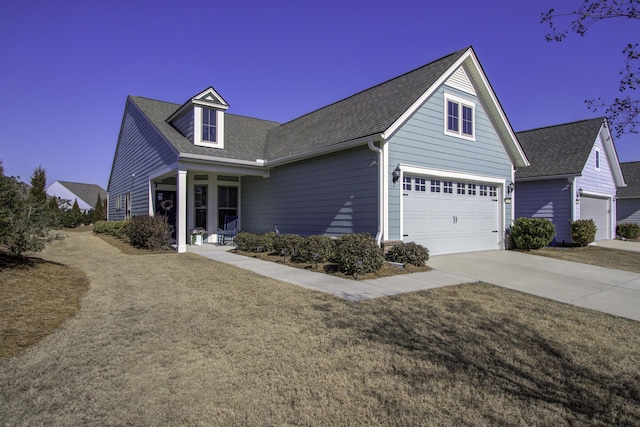 view of front of property with a porch