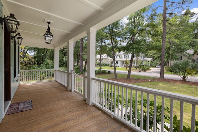 3226 Waverly Ln, Johns Island, SC 29455 - porch with a residential view
