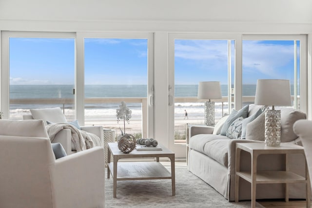 313 E Arctic Ave, Folly Beach, SC 29439 - living area with a water view