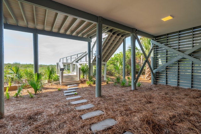 313 E Arctic Ave, Folly Beach, SC 29439 - view of yard featuring stairs