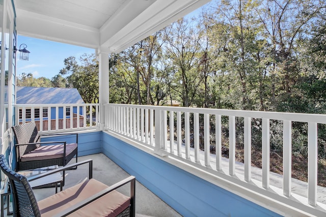 view of balcony