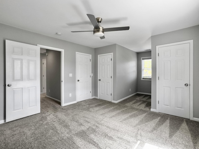 1491 Greenshade Way, Mount Pleasant, SC 29464 - unfurnished bedroom with carpet floors, baseboards, and ceiling fan